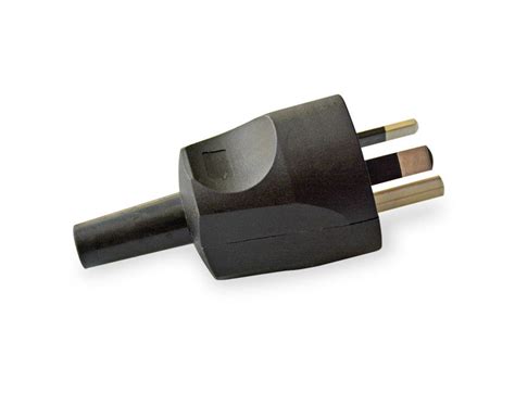 matt black australian  amp pin electrical plug