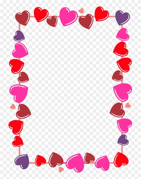 valentines day card border clipart  pinclipart