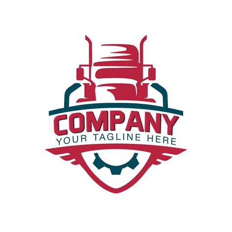 template  truck logo cargo delivery logistic  vector art