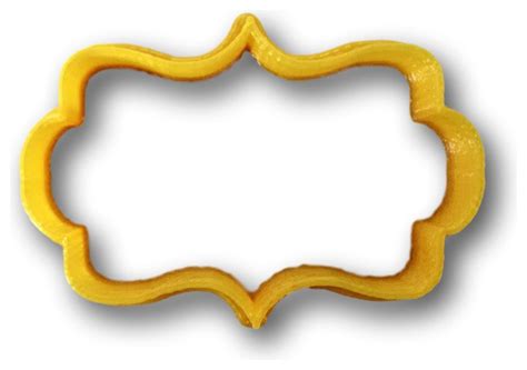 plaque shape  cookie cutter cookie cutters  cookie cutz