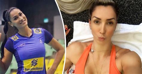 rio 2016 sexy brazilian volleyball stars post string of raunchy selfies daily star