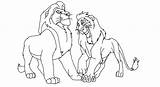 Lion Scar King Mufasa Coloring Pages Base Deviantart Lions Color Getdrawings Getcolorings Group Comments Colorings sketch template