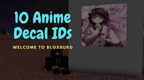 anime decal ids  roblox bloxburg youtube