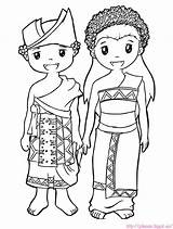 Adat Baju Mewarnai Pakaian Jawa Rumah Sketsa Sunda Tengah Barat Daerah Bestkartun Orang Animasi Betawi Inspirasi Paling Tugas Terpopuler Perempuan sketch template