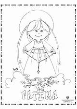 Fatima Coloring Lady Pages Catholic Rosary Cute Kids Religion School Prayer Getdrawings Printables Crafts Saints Homeschooling Getcolorings sketch template