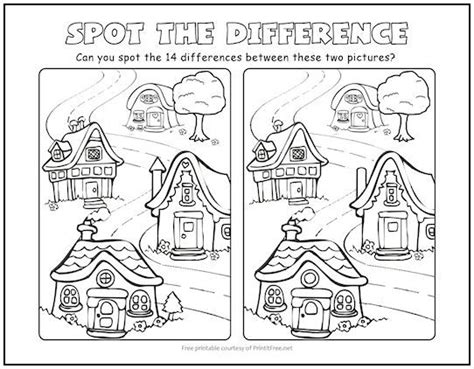 pin   printable spot  difference puzzles