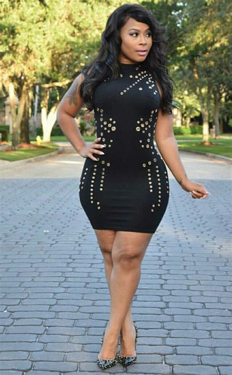 Ebony Beautiful Women Bodycon Dress Thick Beauty Dresses Fashion