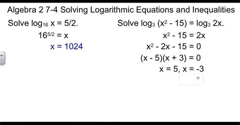 logarithmic equations worksheet  answers printable worksheet template
