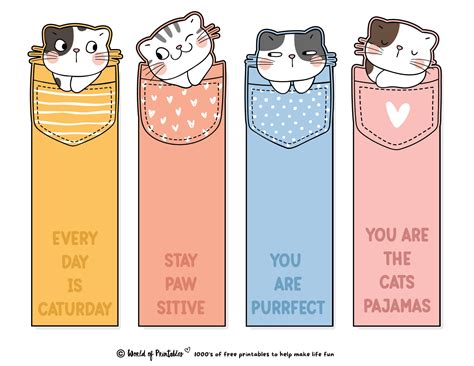 cute bookmarks 80 cute printable bookmarks world of printables