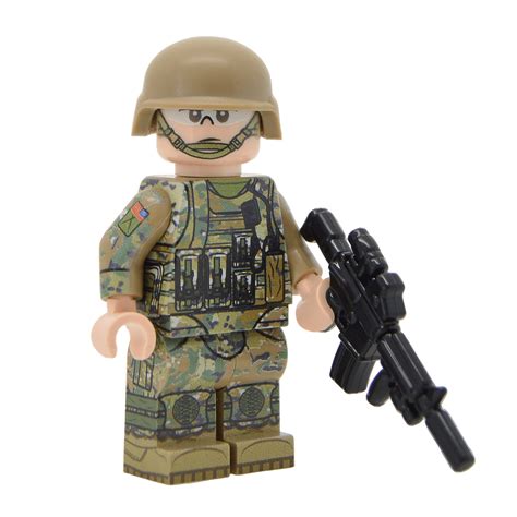 modern  army soldier lego minifigure united bricks