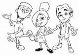 Jimmy Neutron Coloring Pages Cartoons Printable Drawing Kb sketch template