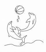 Dolphin Coloring Pages Printable sketch template