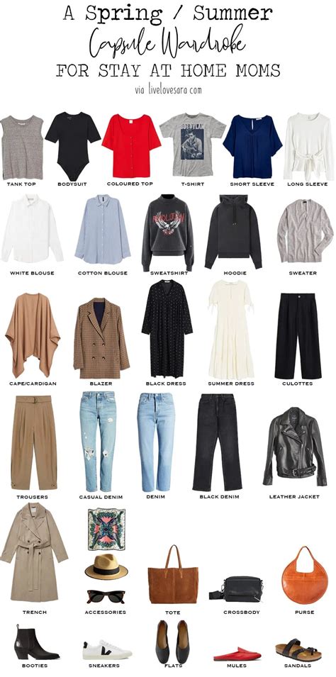 The Stay At Home Mom Capsule Wardrobe For Spring And Summer Capsule