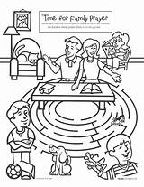 Lds Maze Obedience Library Holy Ghost Jesus Leccion General Laberinto sketch template