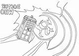 Coloring Who Pages Tardis Doctor Getcolorings sketch template