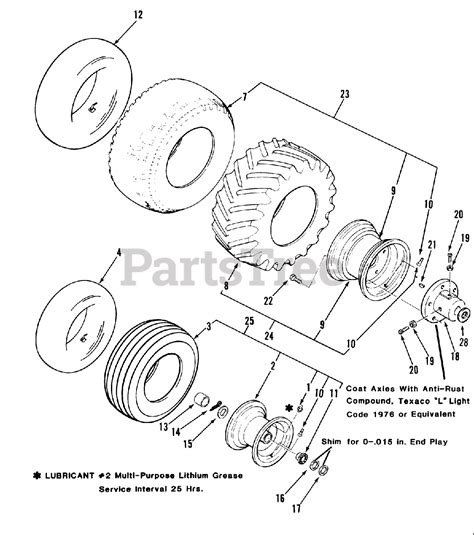 toro     toro garden tractor  wheels  tires parts lookup  diagrams