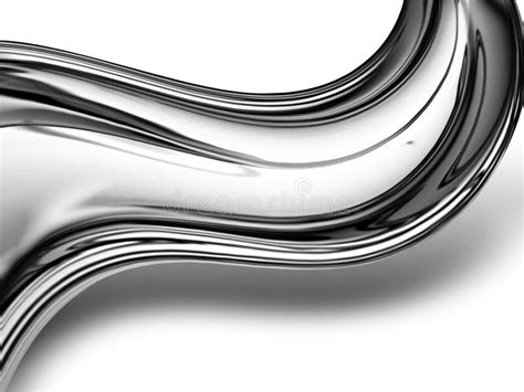 chrome wave stock illustration illustration  curve
