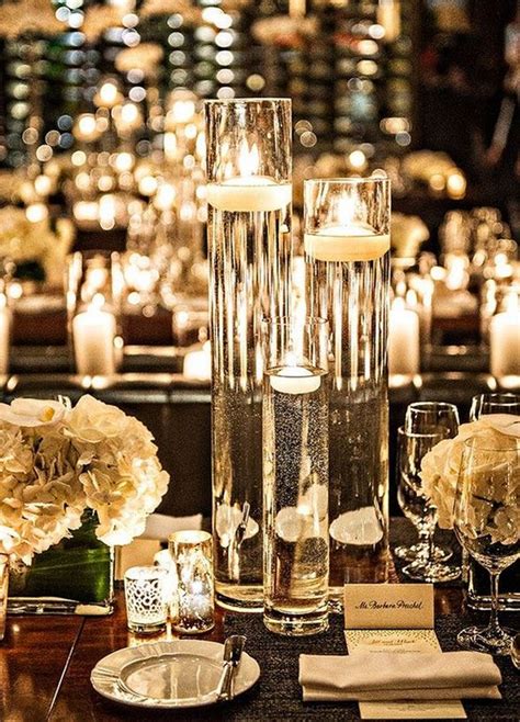 elegant wedding centerpieces  candles