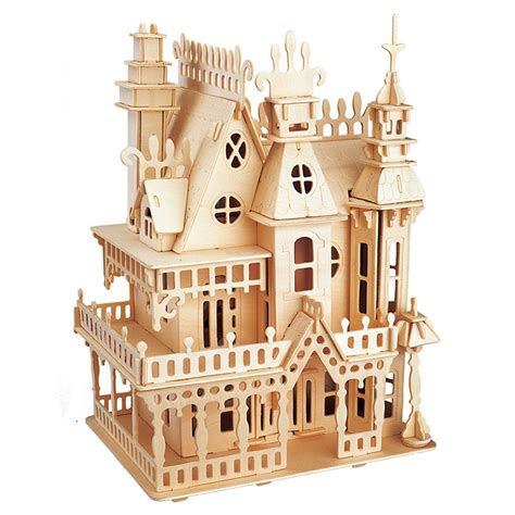 15 Miniature Project Diy Building Blocks Wooden House Room Kits