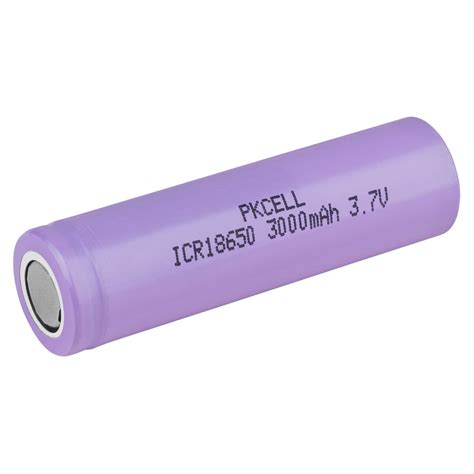 pkcell flat top   mah rechargeable li ion battery
