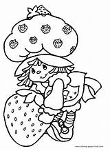 Coloring Strawberry Shortcake Pages Cartoon Color Printable Kids Sheets Print Character Characters Colouring Raspberry Sheet Torte Plate Svg Book Colorir sketch template