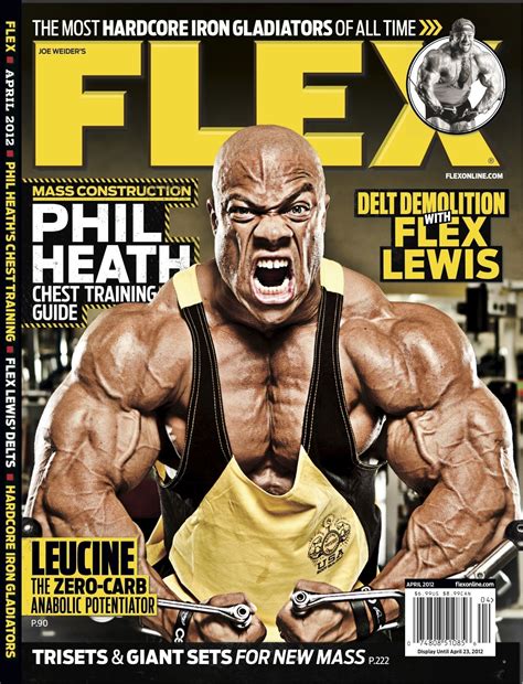 flex magazine cover april 2012 featuring phil health fitness bodybuilding exercise health