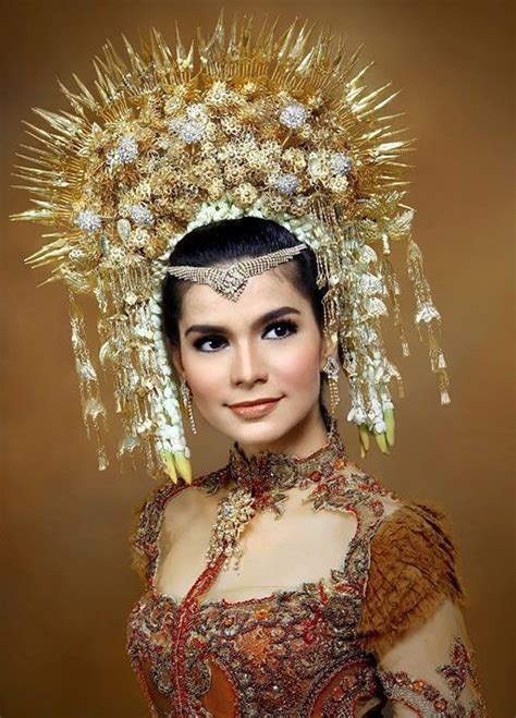 Vintage Tiara Indonesian Sumatra Wedding Crown Headdress Comb Hair