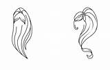 Ponytails Tail Colouring Coloring Pony Pages Deviantart Template sketch template