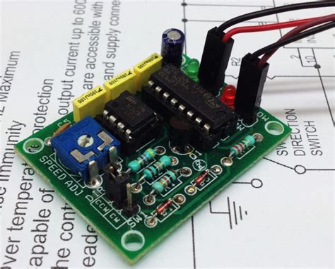 dc motor speed  direction controller  ld electronics lab