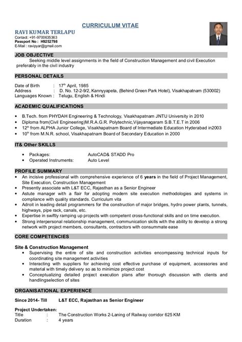 civil engineer resume