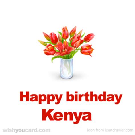 happy birthday kenya   cards