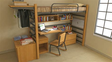 Dorm Loft Beds Lofted College Bed Ecologic Furniture