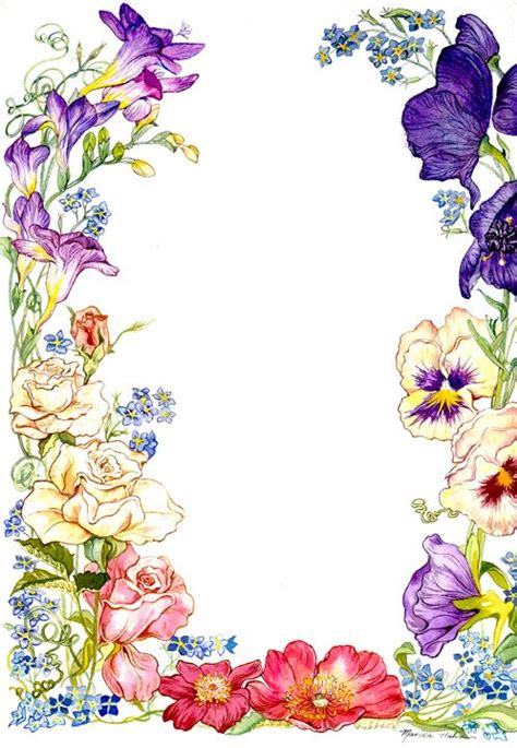 flower border stationary  pretty stationary ideas pinterest