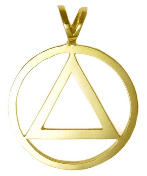 Large 14k Gold Aa Pendant Pendant With Aa Symbol