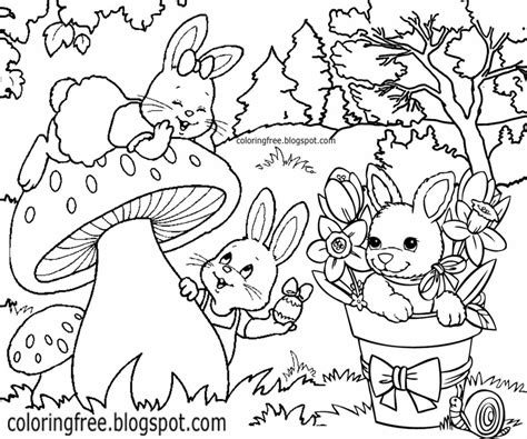 baby bunny coloring pages printable