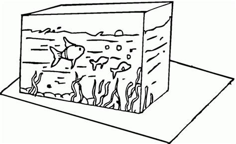 fish tank coloring pages coloring home