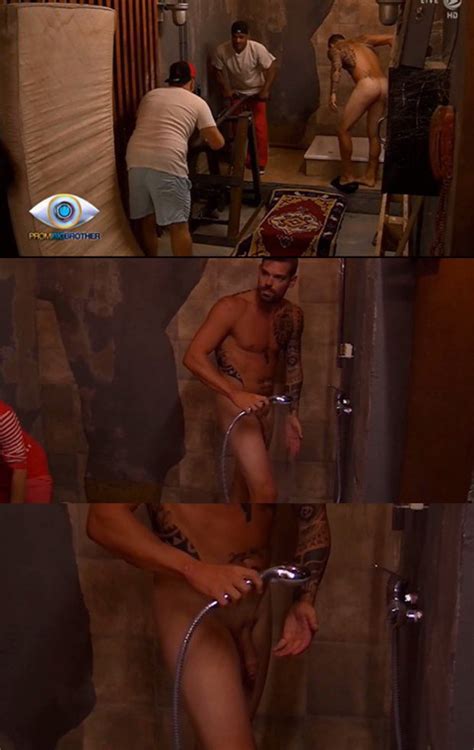 tennis player daniel koellerer naked in the shower at the vip big brother spycamfromguys