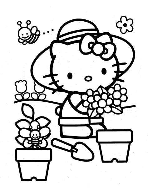 coloring pages kids print  coloring page  kitty evil