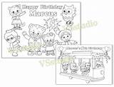 Tiger Birthday Daniel Coloring Party Pages Etsy Pdf  sketch template