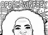 Oprah Winfrey sketch template