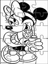 Coloring Puzzles Disney Jigsaw Pages Printable Puzzle Kids Online Cut Adult Activities Colouring Sheets Print Games Minnie Websincloud sketch template