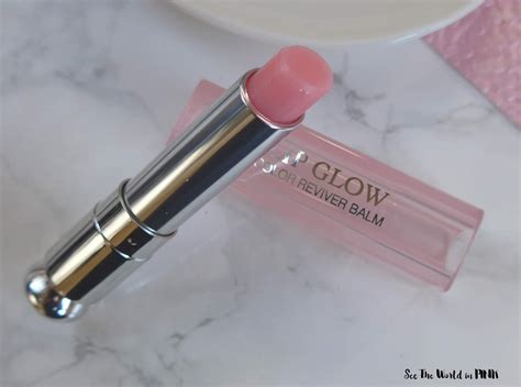 lovely tinted lip balm dior lip glow  pink glow   world