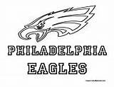 Eagles Philadelphia Coloring Sports Football Colormegood sketch template