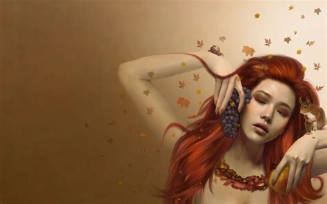 redhead fantasy art fantasy girl wallpapers hd desktop