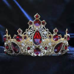 red queen crown custom crown red tudor crown womens crown