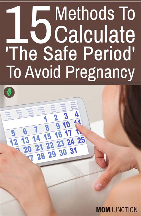 15 useful methods to calculate the safe period to avoid pregnancy