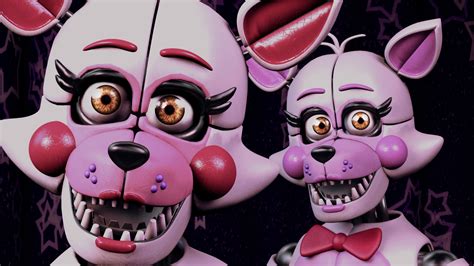 two f foxy five nights at freddy s sister location hd fnaf wallpapers