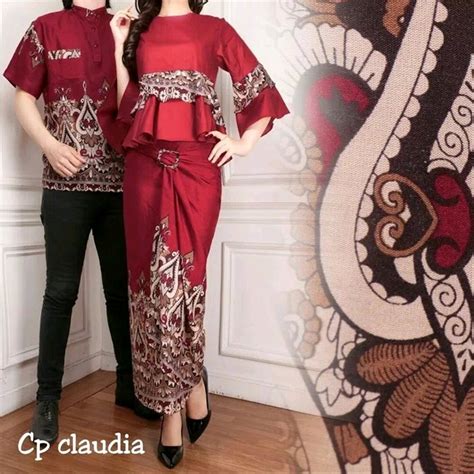 Jual Baju Muslim Couple Pakian Pesta Kapel Baju Pasangan Modern Stelan