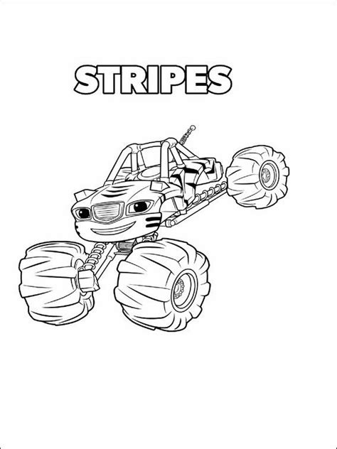 blaze   monster machines coloring pages  monster truck