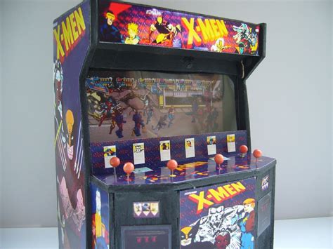 Retro Heart X Men Six Player Arcade Cabinet Model